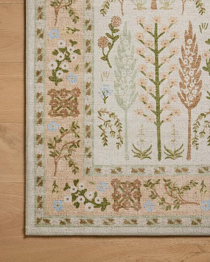 Loloi Rifle Paper Co. Canopy Collection CNP-01 Cream 8'-6" x 11'-6" Area Rug
