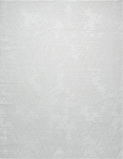 Adel Modern Area Rug for Living Room, 8x10 Rustic Distressed Abstract Large Cream Neutral Rug, Medium Pile Stain Resistant Carpet for Bedroom, Dining Room or Kitchen (8' x 10', Cream)