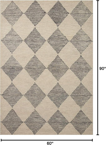 Loloi Chris Loves Julia Francis Collection FRA-01 Beige/Charcoal 5'-0" x 7'-6" Area Rug
