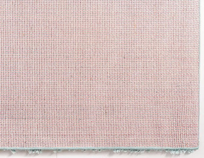 Unique Loom Davos Shag Collection Area Rug - Solid (7' 1" Square, Aqua)