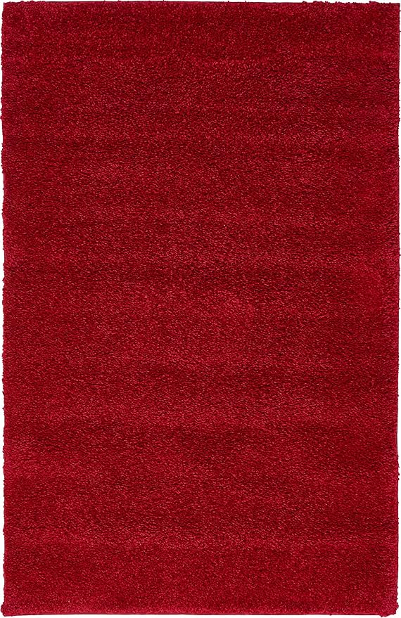 Unique Loom Solo Collection Area Rug - Calabasas (3' 3" x 5' 3" Rectangle, Red)