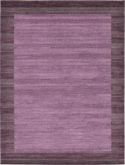 Rugs.com Angelica Collection Rug – 9' x 12' Violet Medium Rug Perfect for Living Rooms, Large Dining Rooms, Open Floorplans