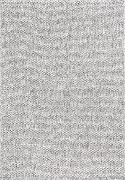 CAMILSON Easy Jute Rug 9x12, Indoor Outdoor Gray Color Farmhouse Area Rugs for Living Room Patio and Kitchen Rug, Solid Boho Woven Design, Easy-Cleaning, Washable Outside Carpet Alfombras (9 x 12)