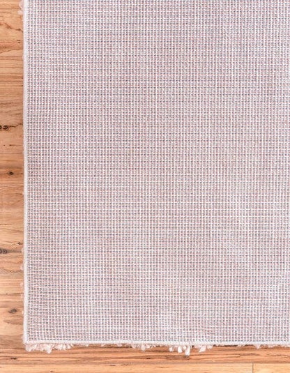 Unique Loom Davos Shag Collection Area Rug - Solid (9' 10" Square, Dusty Rose)