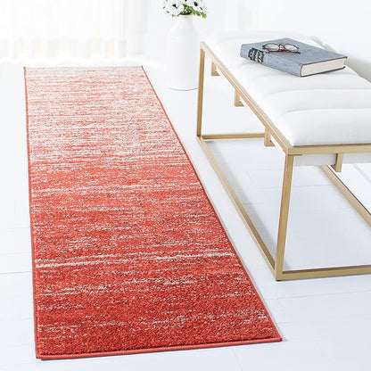 SAFAVIEH Adirondack Collection Runner Rug - 2'6" x 8', Orange & Grey, Modern Ombre Design, Non Shedding & Easy to Clean, Ideal for Hallway, Foyer, Kitchen, Entryway, Bedroom (ADR113P)
