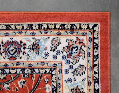 Unique Loom Sialk Hill Collection Area Rug - Washington (5' 1" x 8' Rectangle Terracotta/Cream)