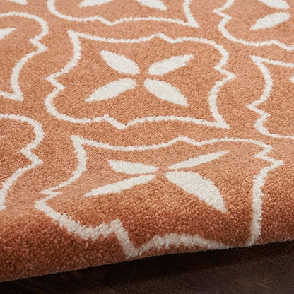 Nourison Home Nourison Essentials Copper 8' x 10' Area Rug - Easy Clean, Non Shedding, Bed Room, Living Room, Dining Room, Kitchen (8' x 10')
