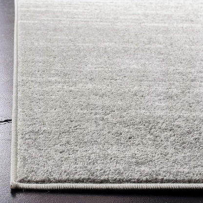 SAFAVIEH Adirondack Collection Area Rug - 7' Square, Light Grey & Grey, Modern Ombre Design, Non Shedding & Easy to Clean, Ideal for Living Room, Bedroom, Office, Dining Space (ADR113C)