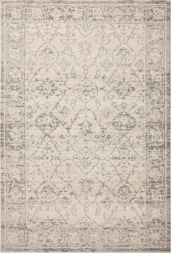 Loloi Magnolia Home by Joanna Gaines Gigi Collection GIG-02 Ivory/Stone 9'-2" x 13' Area Rug