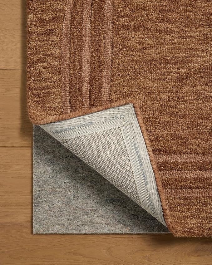 Loloi Leanne Ford Craven Collection CVN-02 Spice/Rose 7'-9" x 9'-9" Area Rug Geometrical, Patterned, Neutral, Living Room, Bedroom, Dining Room