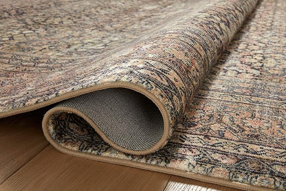 Loloi Amber Lewis Morgan Collection MOG-03 Denim/Multi 2'-3" x 11'-6" 38" Thick Runner Rug feat. CloudPile, Neutral, Room Décor, Vintage Inspired, Livingroom, Bedroom, Dining Area