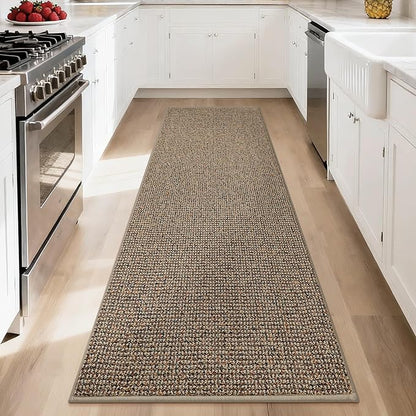 BEQHAUSE Hallway Runner Rugs 2x8, Hallway Rug Non-Slip Washable(Rolled-Up NO Creases), Runner Rug Absorbent Stain Resistant Hall Rug Carpet Runner, Entryway Rugs Floor Mat Laundry Room Rugs, Taupe