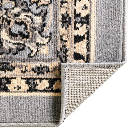 Unique Loom Sialk Hill Collection Area Rug - Washington (7' 1" x 10' Rectangle Gray/Black)