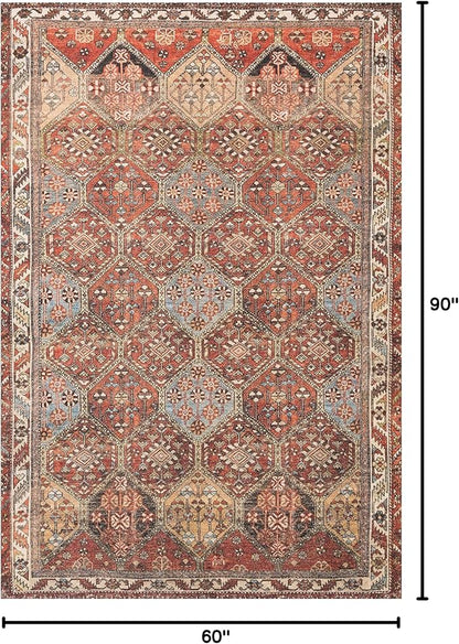 Loloi Loren Collection LQ-16 Spice/Multi 5'-0" x 7'-6" Area Rug