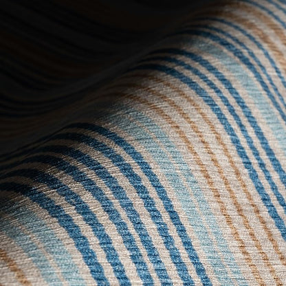 Dash & Albert Tyne Blue Machine Washable Rug, 9.5 X 13.5 Feet, Blue/Tan Stripe Pattern