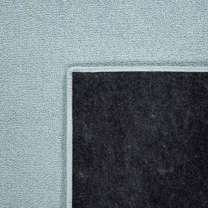 Paco Home Solid Area Rug in Light Blue Modern Plain Design, Size: 2' x 3'3"