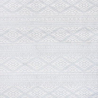 SAFAVIEH Tulum Collection Area Rug - 6'7" Square, Light Grey & Ivory, Moroccan Boho Tribal Design, Non-Shedding & Easy to Clean, Ideal for Living Room, Bedroom, Dining Space (TUL272F)