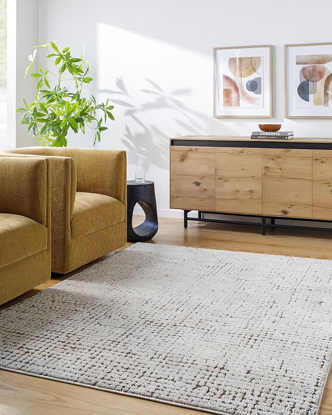 Livabliss x Our PNW Home Cascade Minimalist Area Rug, 2'7" x 7'3", Brown
