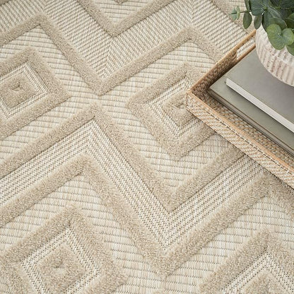 Nourison Home Versatile Cream 5' x 7' Area Rug - Easy Clean, Non Shedding, Bed Room, Living Room, Dining Room, Kitchen (5' x 7')