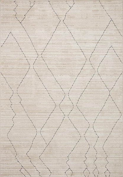 Loloi Darby Collection DAR-03 Sand/Charcoal 7'-10" x 10' Area Rug