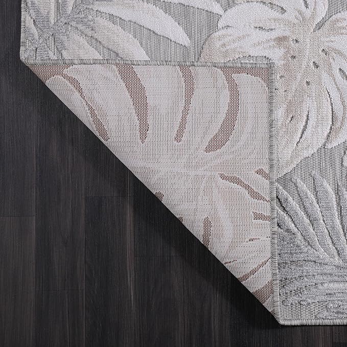 CAMILSON Runner Outdoor Rugs Oriental Retro Traditional Floral Medallion Area Rug 2x7 Non-Shedding Stain Resistant Indoor Carpet for Bathroom Hallway Kitchen Office (2 x 7 / Beige)