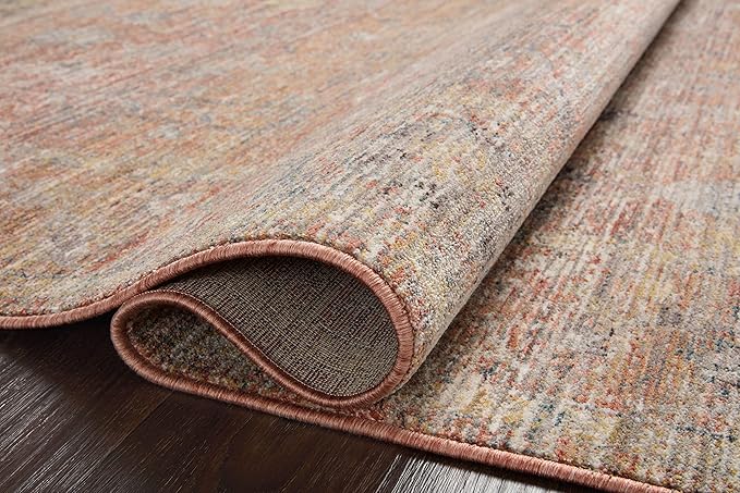 Loloi Magnolia Home by Joanna Gaines Millie Collection MIE-04 Sunset/Multi 5'-3" x 7'-6", .25" Pile Height, Area Rug