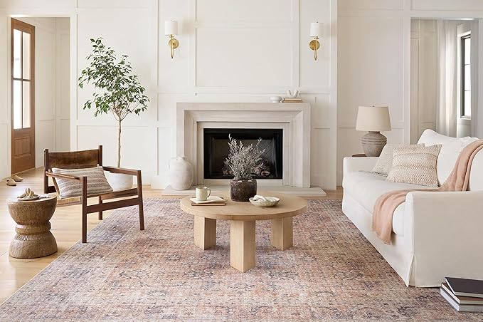 Loloi II Skye Collection SKY-01 Blush/Grey 2'-3" x 3'-9" Accent Rug