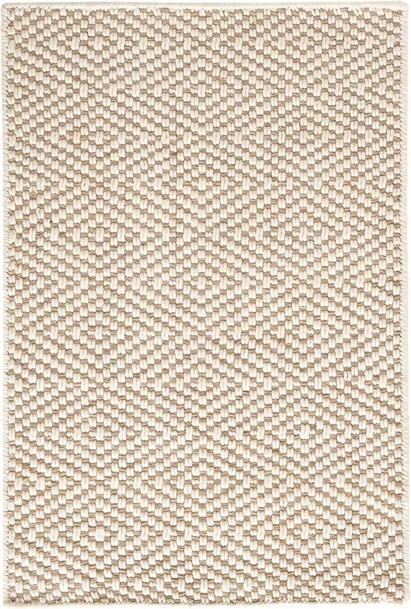 Dash & Albert Cocchi Handwoven Wool Rug, 2.5 X 8 Feet, Tan Geometric Pattern