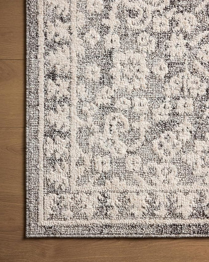Loloi Magnolia Home by Joanna Gaines Gigi Collection GIG-01 Grey/Ivory 2'-7" x 7'-6" Runner Rug