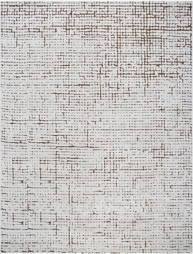 Livabliss x Our PNW Home Cascade Minimalist Area Rug, 12' x 15', Brown