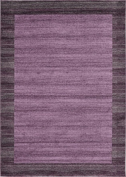 Rugs.com Angelica Collection Rug – 7' x 10' Violet Medium Rug Perfect for Bedrooms, Dining Rooms, Living Rooms