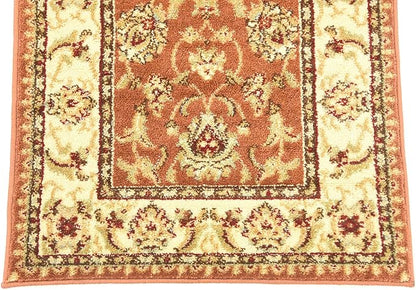 Unique Loom Voyage Collection Traditional Oriental Classic Intricate Design Area Rug (2' 2 x 6' 0 Runner, Terracotta/Ivory)