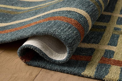 Loloi Magnolia Home by Joanna Gaines Waylon Collection WAY-01 Denim/Multi 2'-3" x 3'-9" Accent Rug