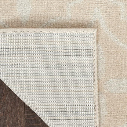 Nourison Home Nourison Essentials Ivory Beige 2'2" x 7'6" Area Rug - Easy Clean, Non Shedding, Bed Room, Living Room, Dining Room, Kitchen (8' Runner)