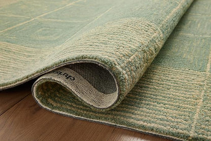 Loloi Chris Loves Julia Francis Collection FRA-02 Green/Natural 11'-6" x 15' Area Rug