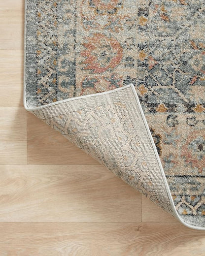 Loloi Jocelyn Collection JOC-04 Sky/Multi 7'-10" x 10' .38" Thick Area Rug