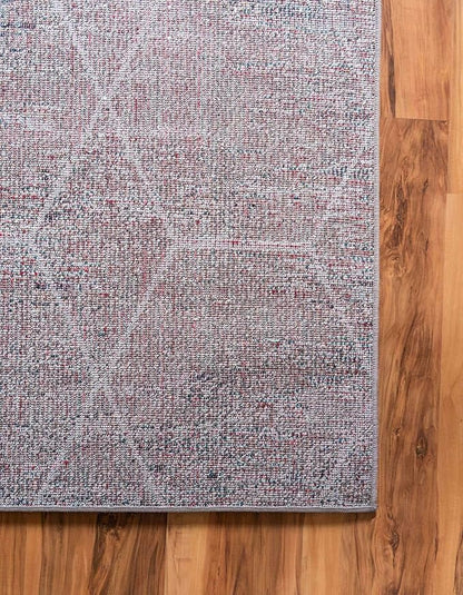 Unique Loom Trellis Frieze Collection Area Rug - Geometric (10' x 14', Blue Multi/ Ivory)