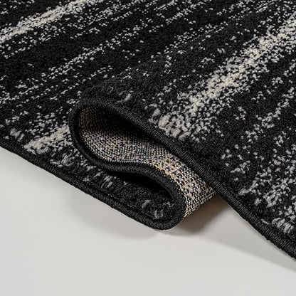 JONATHAN Y Williamsburg Minimalist Stripe Black/Cream Indoor Area Rug, 3x5, Contemporary, Modern, Easy-Cleaning for Living Room, Bedroom, Kitchen, Pet Friendly, Non-Shedding (MOH201F-3)