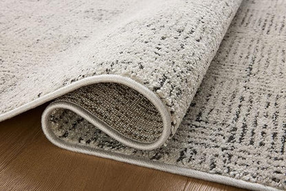Loloi Kamala Collection KAM-01 Grey/Graphite 6'-7" x 9'-6" Area Rug