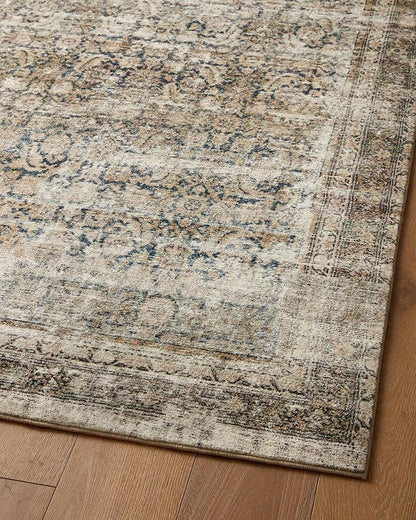 Loloi Amber Lewis Morgan Collection MOG-02 Navy/Sand 11'-6" x 14'-6" 38" Thick Area Rug feat. CloudPile, Neutral, Room Décor, Vintage Inspired, Livingroom, Bedroom, Dining Area