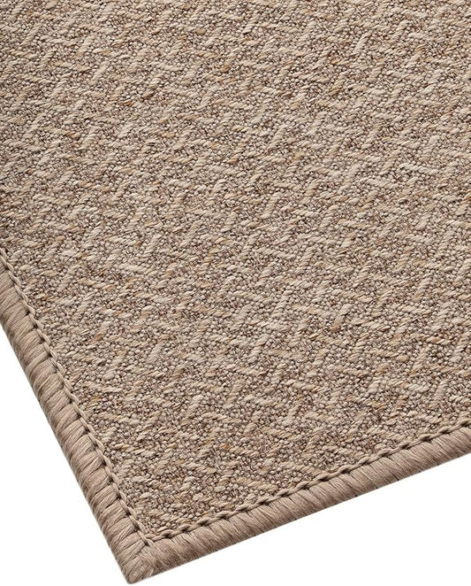 Color&Geometry Door Mat 3'x10' Runner Rug with Rubber Backing, Non Slip Washable Hallway Runner Kitchen Runner Rug, Carpet Runners for Hallway Living Room Bedroom, Beige (Rolled-up NO Creases)