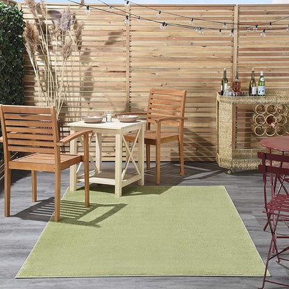 Nourison Home Nourison Essentials Green 4' x 6' Area Rug - Easy Clean, Non Shedding, Bed Room, Living Room, Dining Room, Kitchen (4' x 6')