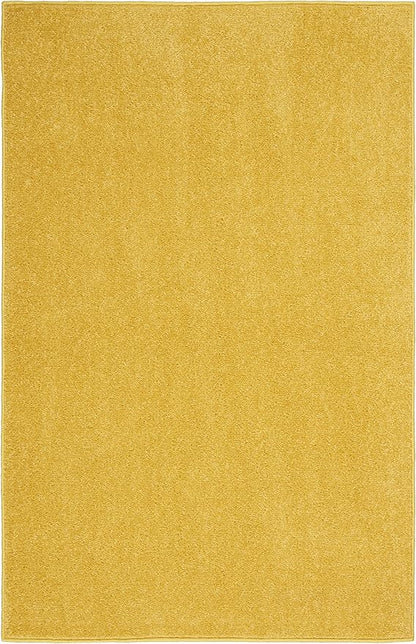 Nourison Home Nourison Essentials Yellow 2' x 4' Area Rug - Easy Clean, Non Shedding, Bed Room, Living Room, Dining Room, Kitchen (2' x 4')