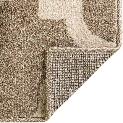 Rugs.com Lattice Collection Rug – 9' x 12' Light Brown Medium Rug Perfect for Living Rooms, Large Dining Rooms, Open Floorplans