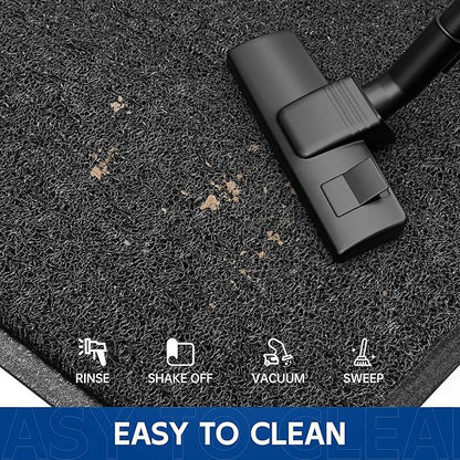 Sturdy Front Door Mat, 72" x 48" Heavy Duty Indoor Outdoor Doormat for Entryway, Fade Resistant, Waterproof Low Profile Entry Mat, Non Slip Welcome Mat for Outside Entrance, Patio, Home