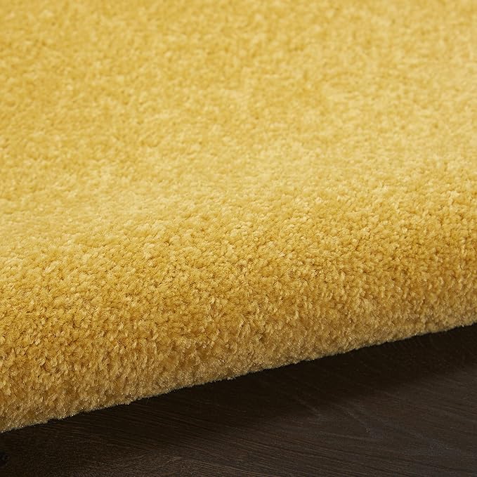 Nourison Home Nourison Essentials Yellow 5' x 7' Area Rug - Easy Clean, Non Shedding, Bed Room, Living Room, Dining Room, Kitchen (5' x 7')