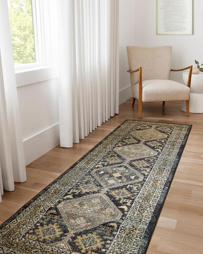 Loloi Jocelyn Collection JOC-02 Navy/Blue 9'-6" x 12'-6" .38" Thick Area Rug