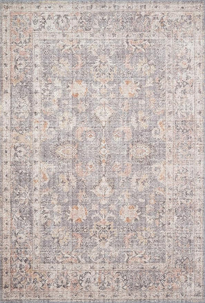 Loloi Skye Collection SKY-01 Grey/Apricot 7' x 9' Oval Area Rug