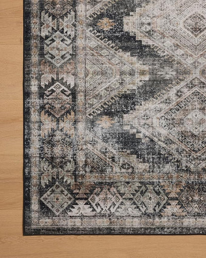 Loloi Amber Lewis Josie Collection JOS-04 Ink/Earth 2'-0" x 5'-0" Accent Rug