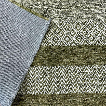 Alfa Rich 3x5 Green Washable Area Rugs for Living Room Bedroom Kitchen Dining Cotton Runner
